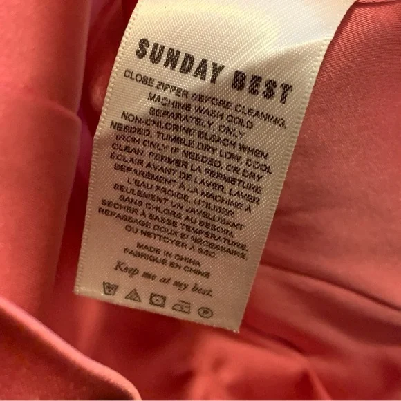 Aritzia Sunday Best Pink Satin Shiloh Bustier Corset Sleeveless Crop Tank $78.00 - Picture 6 of 14